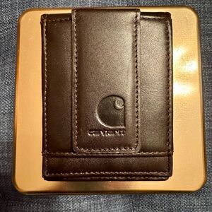 Carhartt Black Leather Card Holder